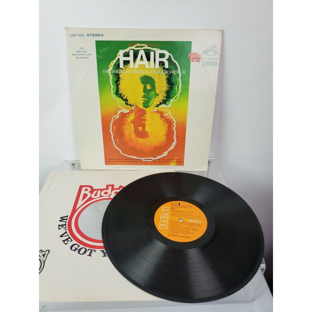 Hair -‎ The American Tribal Love-Rock Musical Vinyl LP 1968 Original